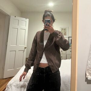 Brown gap soft cardigan size xxs (fits like xs)